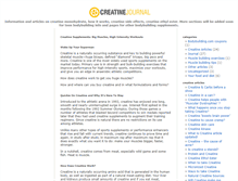 Tablet Screenshot of creatinejournal.com